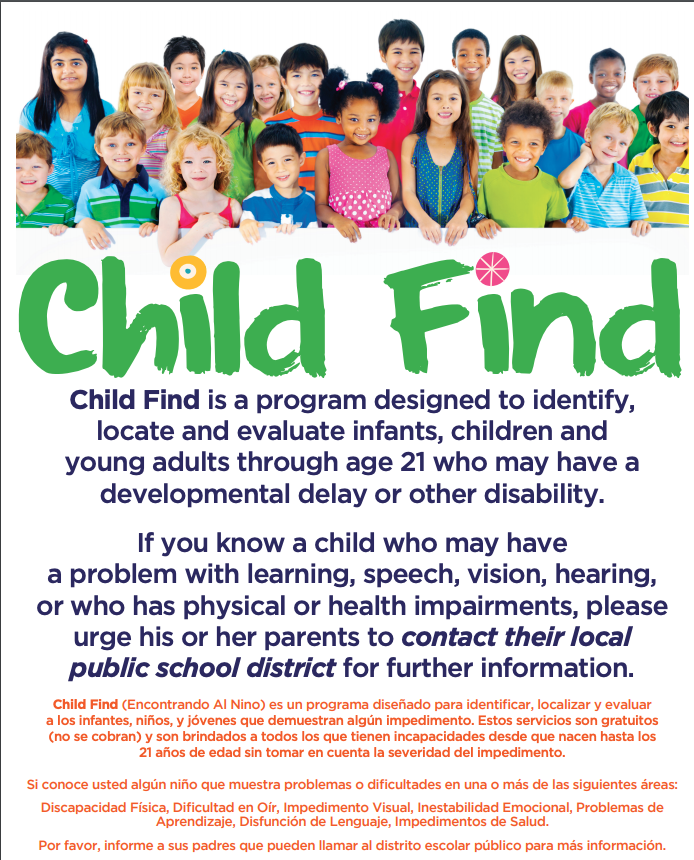 Child Find Poster Child Find Poster